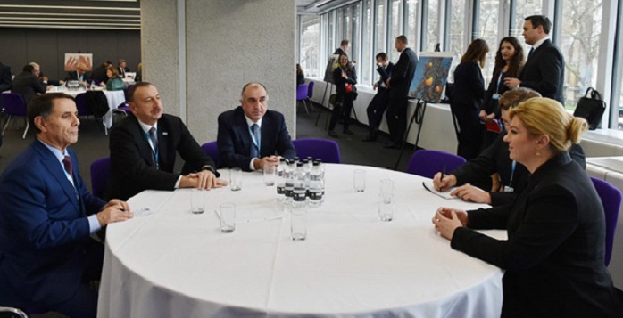 Azerbaijani president meets Croatian counterpart in London